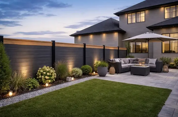 Residential fence installation Red Deer Alberta - cedar vinyl and composite fencing